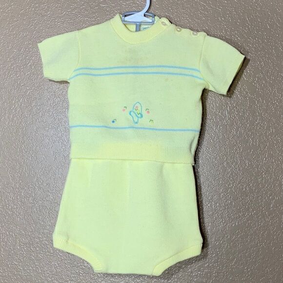 Vintage Soft Spun baby 2 piece sweater outfit‎ - Picture 1 of 12